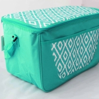 Geanta termoizolanta, 41 x 24 x 25 cm, verde/alb, BB961